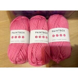 New Paintbox Yarns Simply DK , 3 skeins, Color 1150 Bubblegum Pink, Same Dye Lot
